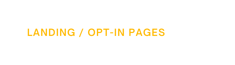 Landing opt in pages